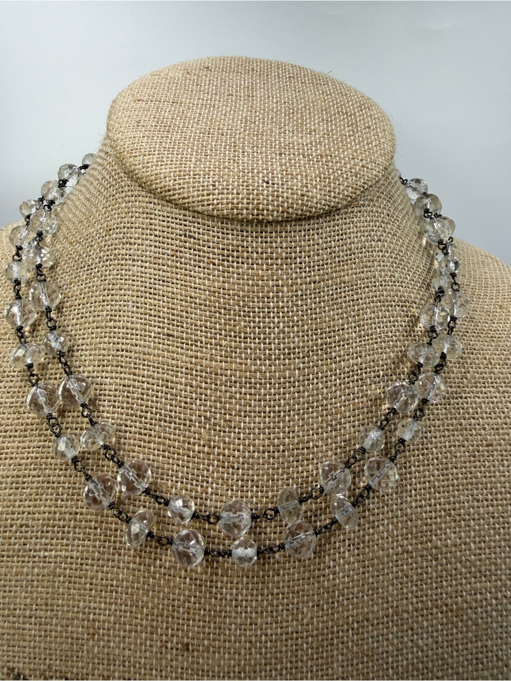 Silpada Necklace crystal bead toggle